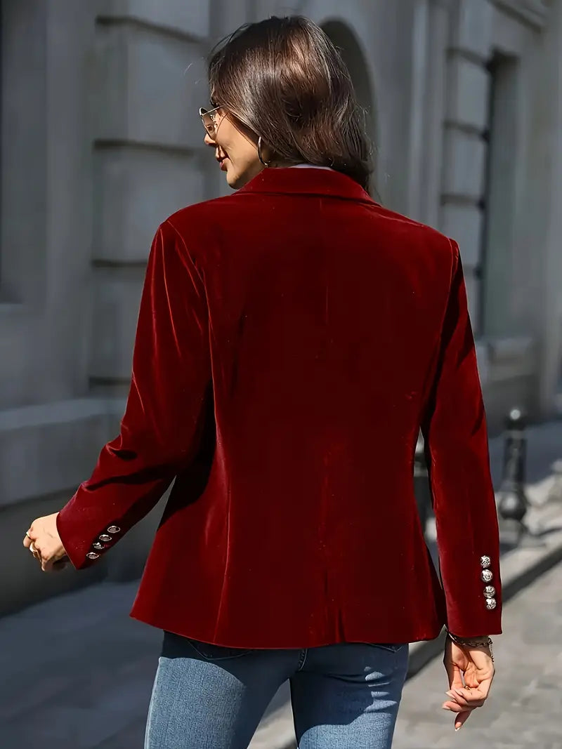 Lía - Blazer elegante de terciopelo