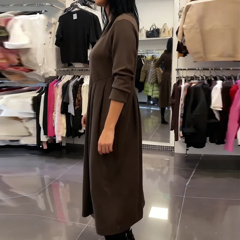 Celia - Vestido casual con escote redondo