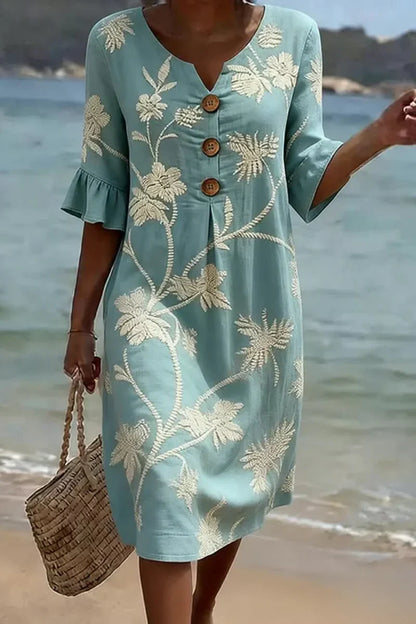 Magdalena - Vestido midi floral elegante