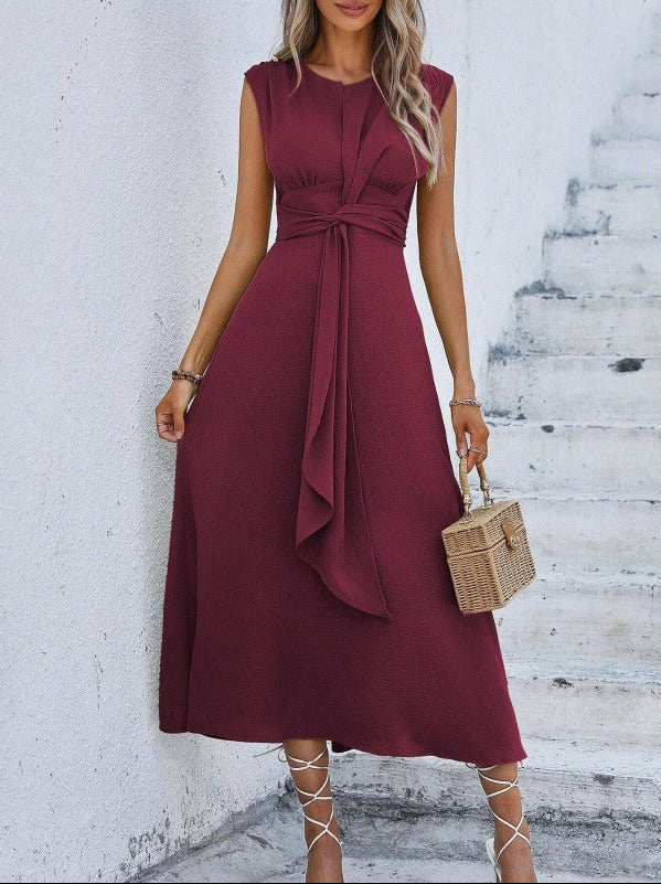 Neus - Vestido elegante sin mangas con cintura ajustable