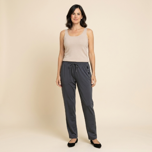 Noa - pantalón casual unisex, extremadamente suave y flexible con caída elegante