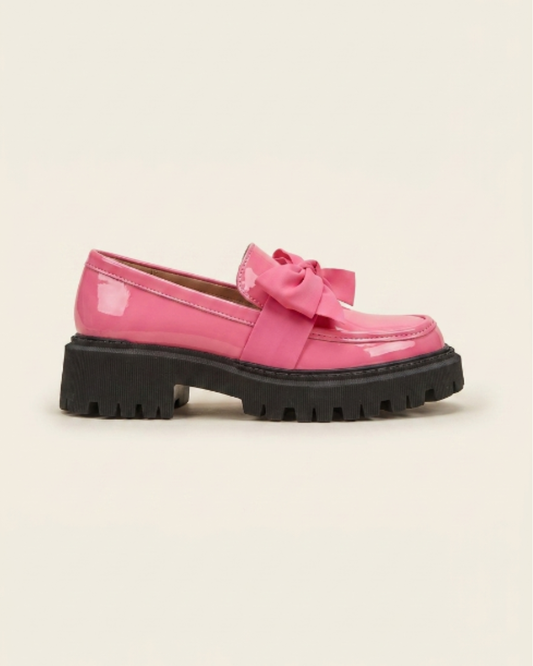 Violeta - Mocasines de plataforma con lazo