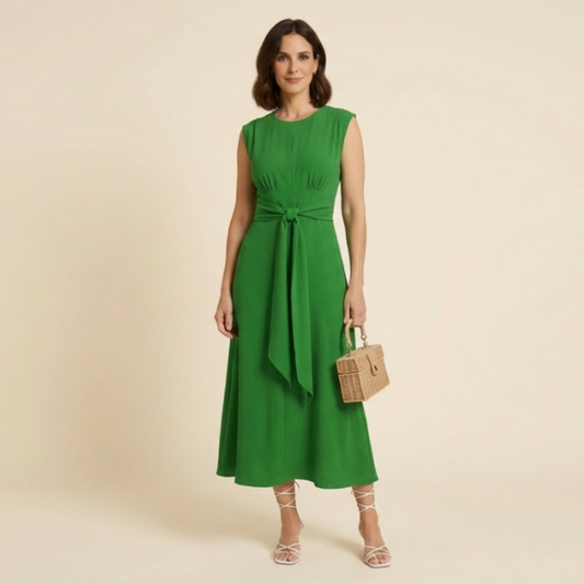 Neus - Vestido elegante sin mangas con cintura ajustable