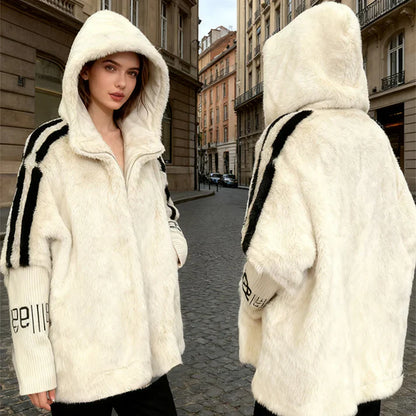 Ainoa - Chaqueta casual con capucha y cremallera