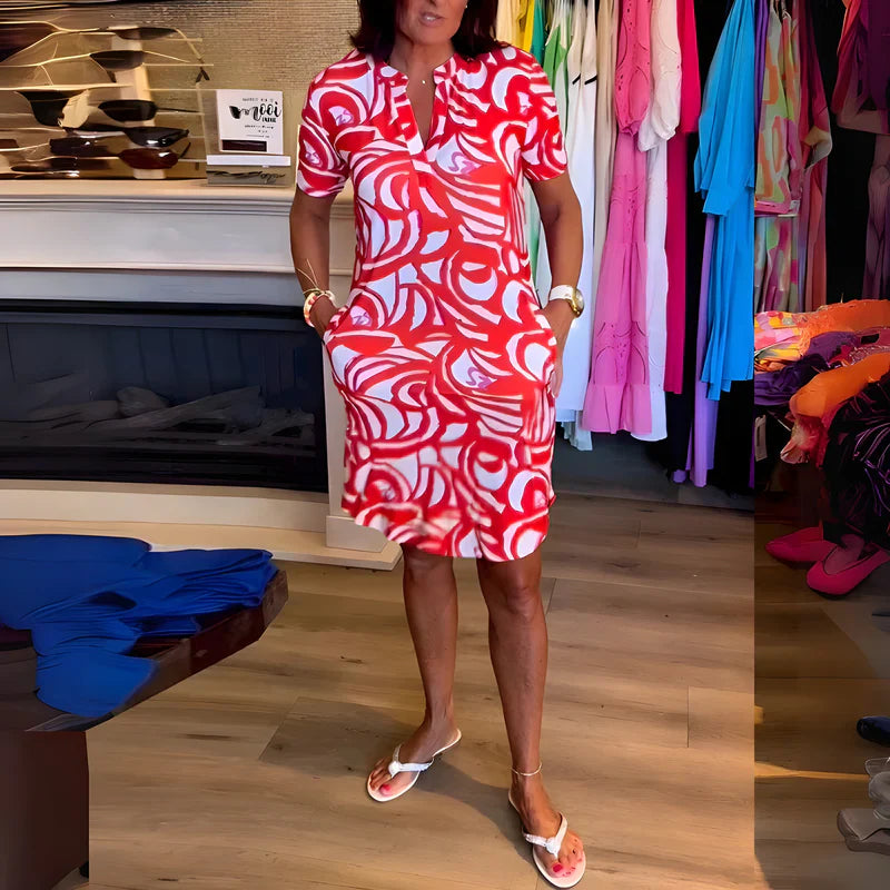 Sonia - Vestido con mangas cortas elegante