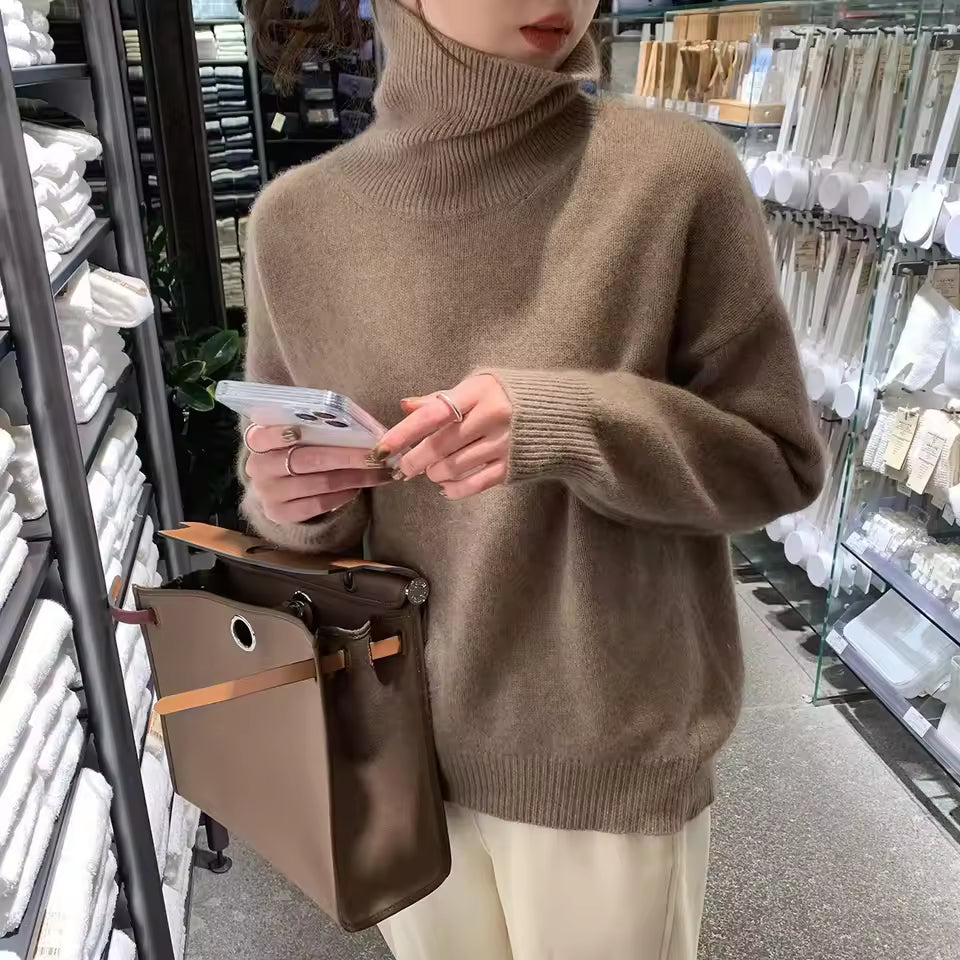 Elena - Jersey de cuello alto elegante