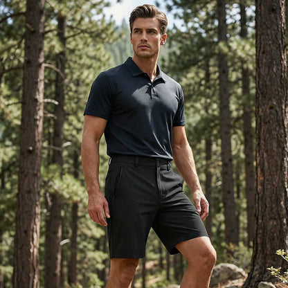 Gael - Pantalones cortos de golf elásticos