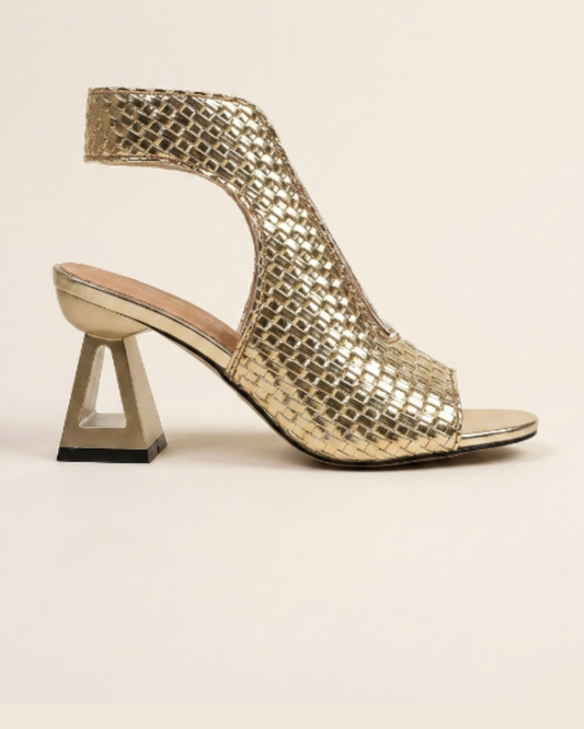 Greta - Elegantes sandalias de tacón con punta abierta