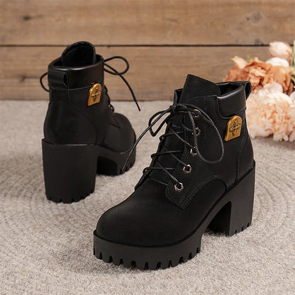 Emma | Botines de tacón con plataforma