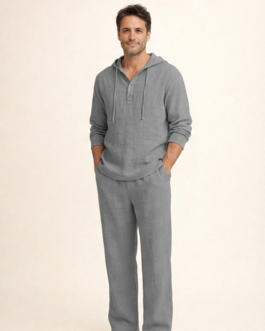 Adrián - Conjunto de sudadera con capucha y pantalón holgado