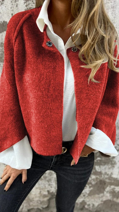 Elvira - Chaqueta suave de cuello redondo