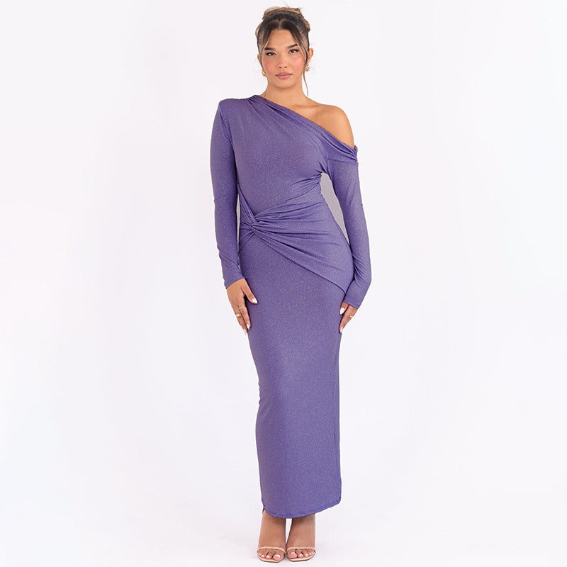 Wanda - Vestido maxi brillante