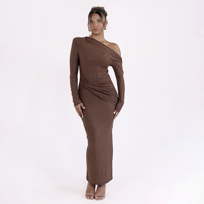 Wanda - Vestido maxi brillante