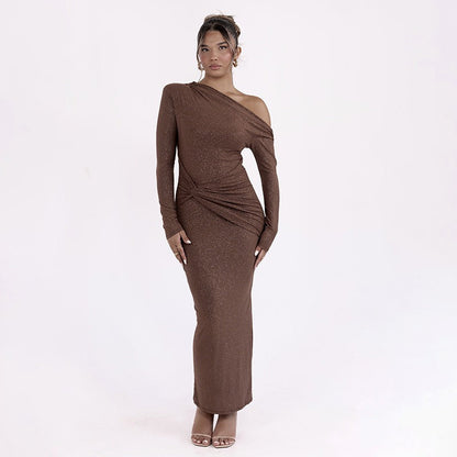 Wanda - Vestido maxi brillante