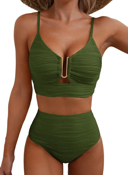 Luna – Bikini push-up de cintura alta