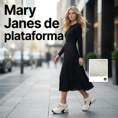 Nora - Mary Janes de plataforma transpirables y cómodas