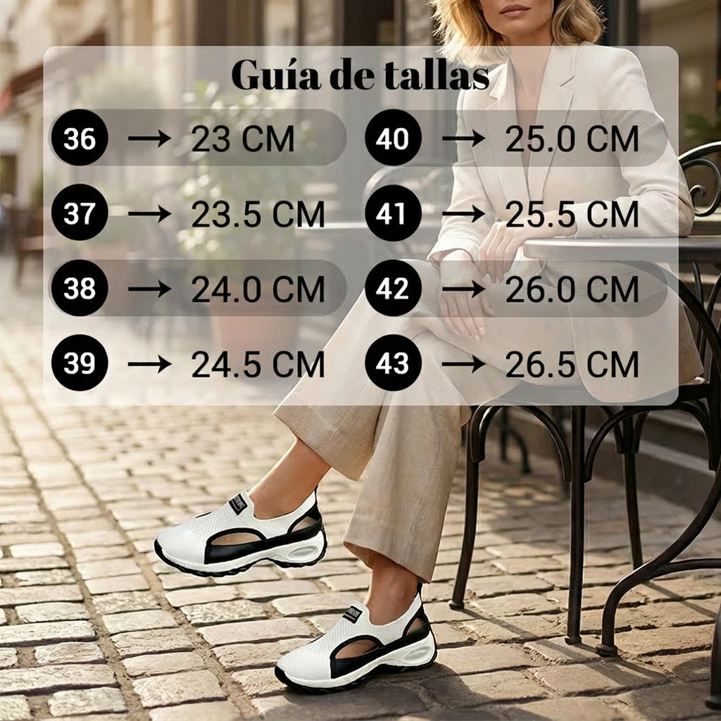Aroa - Zapatillas transpirables con cámara de aire