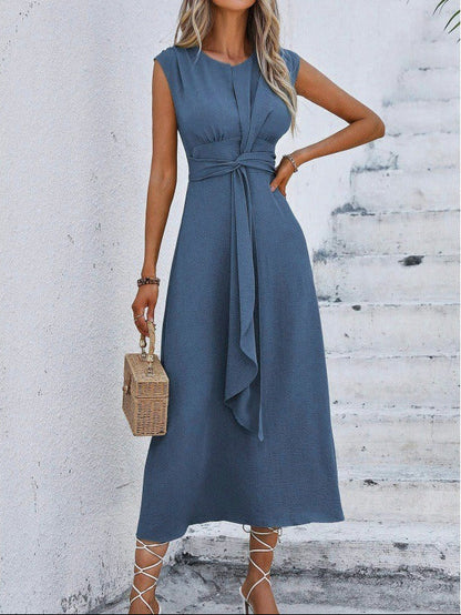 Neus - Vestido elegante sin mangas con cintura ajustable