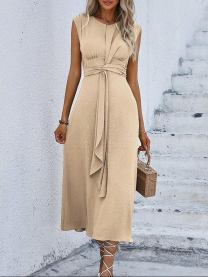 Neus - Vestido elegante sin mangas con cintura ajustable