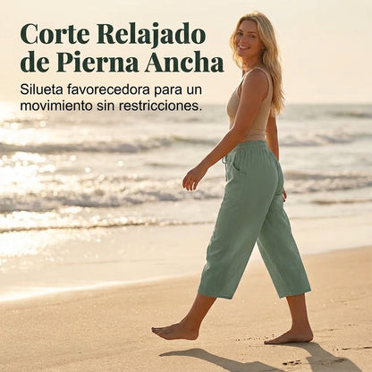 Amelia - Pantalones cortos plisados lisos
