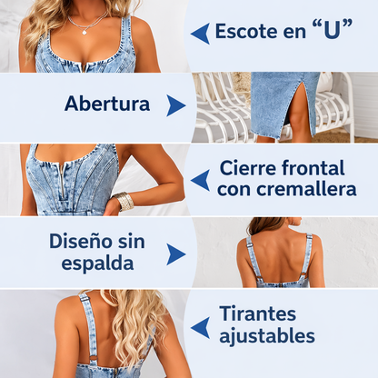 Vanessa - Vestido vaquero casual