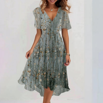 Úrsula - Vestido midi especial de manga corta