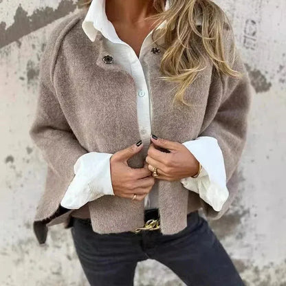 Elvira - Chaqueta suave de cuello redondo