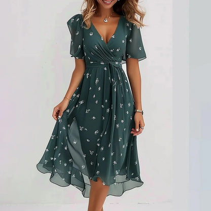 Úrsula - Vestido midi especial de manga corta