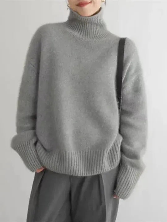 Elena - Jersey de cuello alto elegante