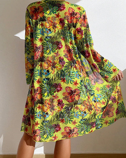 Samoa – Bikini Tropical con Kimono a Juego