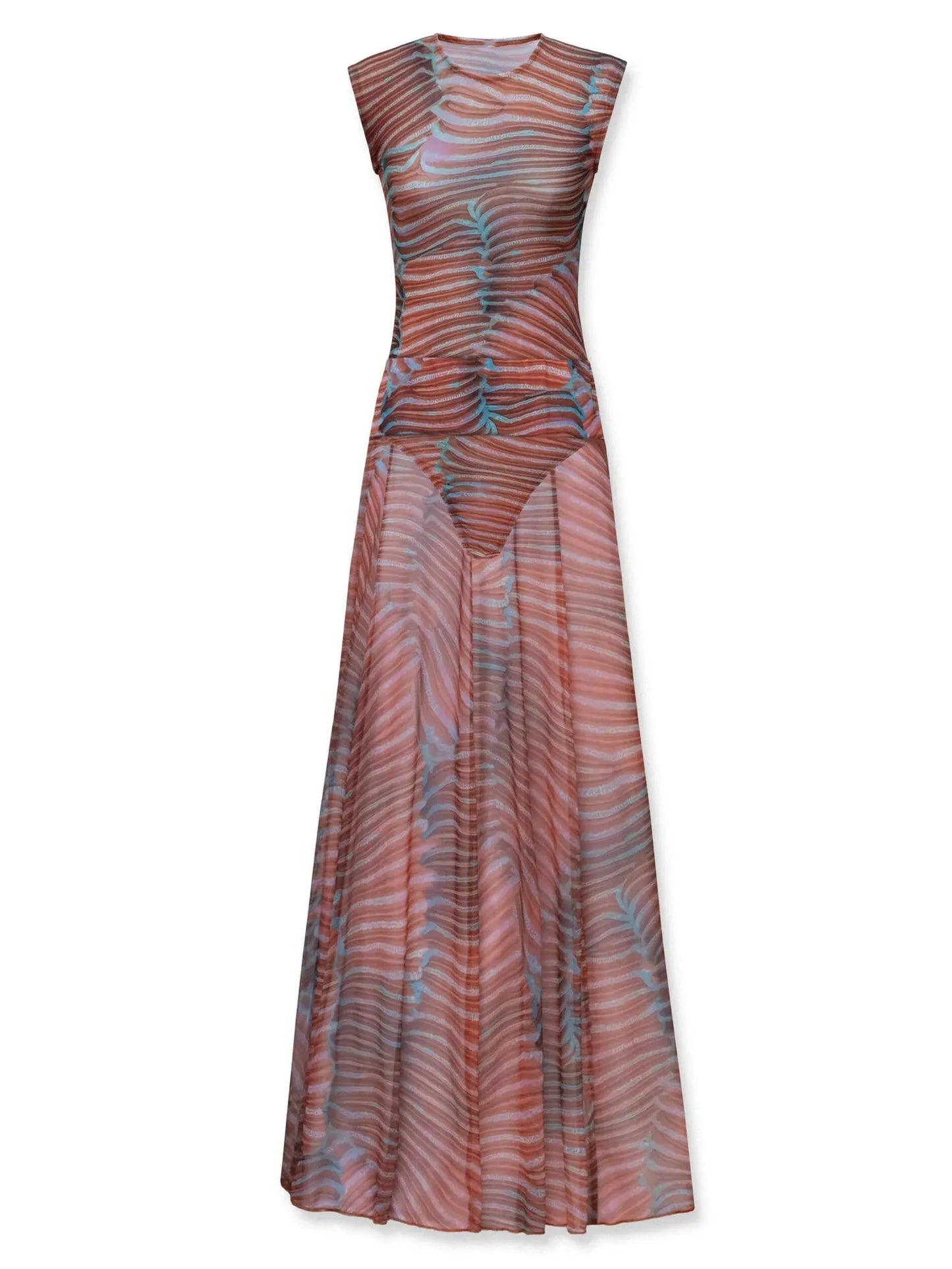 Iris - Body elegante con falda larga