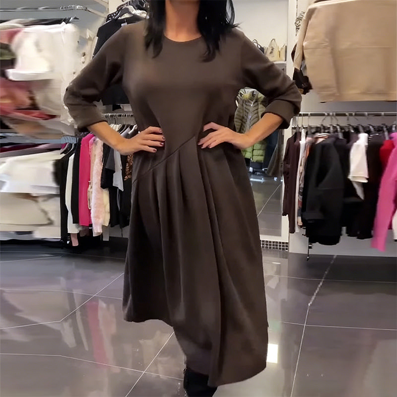 Celia - Vestido casual con escote redondo