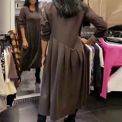 Celia - Vestido casual con escote redondo